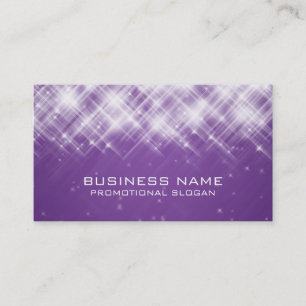Glamourous Sparks Purple Business Card