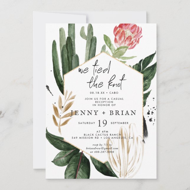 Glamourous Summer Greenery | Wedding Reception (Front)