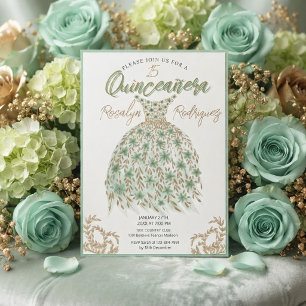 Glamourous Sweet 15 Quinceañera Invitation