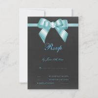 Glamourous Teal Bow & Ribbon
