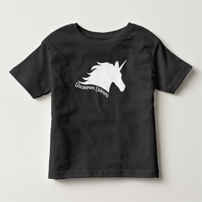 Glamourous Unicorn 2T 3T 4T 5T Boy Girl Toddler T-Shirt (Front)