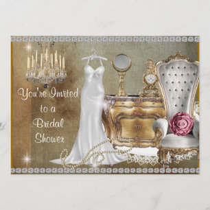 Glamourous Wedding SHOWER INVITATION