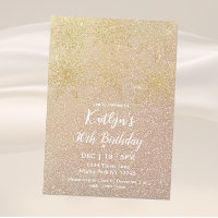 Glamourous Winter Glitter 30th Birthday 