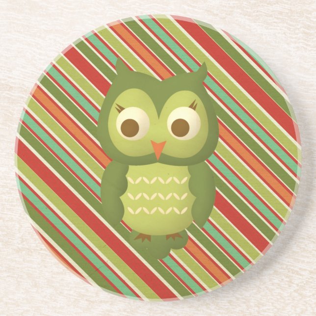 Glamourous Wise Owl Coaster (Front)