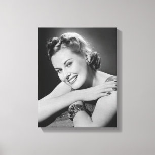 Glamourous Woman Canvas Print