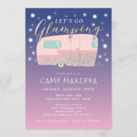 Glamping Birthday Party Bedazzled