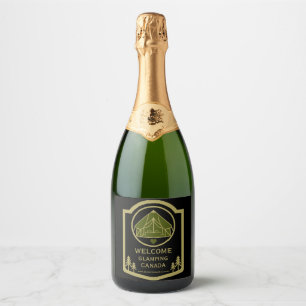Glamping Canada Business Sparkling Wine Label