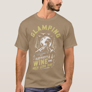 Glamping Definition Glamper Its Like Camping spark T-Shirt