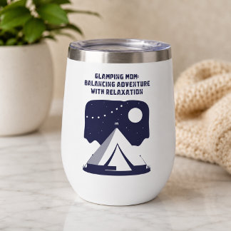 Glamping Mum Balancing Adventure Relaxation