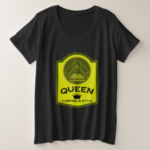 Glamping Queen Camping In Style Plus Size T-Shirt