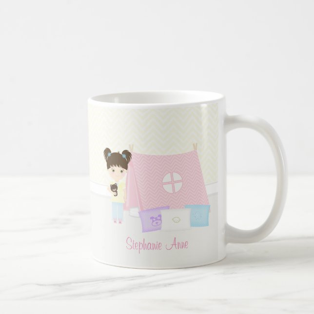 Glamping Sleepover Party Coffee Mug (Right)