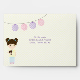 Glamping Sleepover Party Envelopes