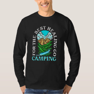 Glamping Tent Camper Clothing Outside Wildlife  Ca T-Shirt