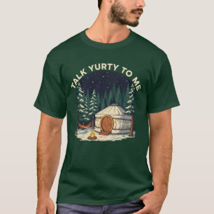 Glamping Yurt Adventure Retro Camping Funny T-Shirt