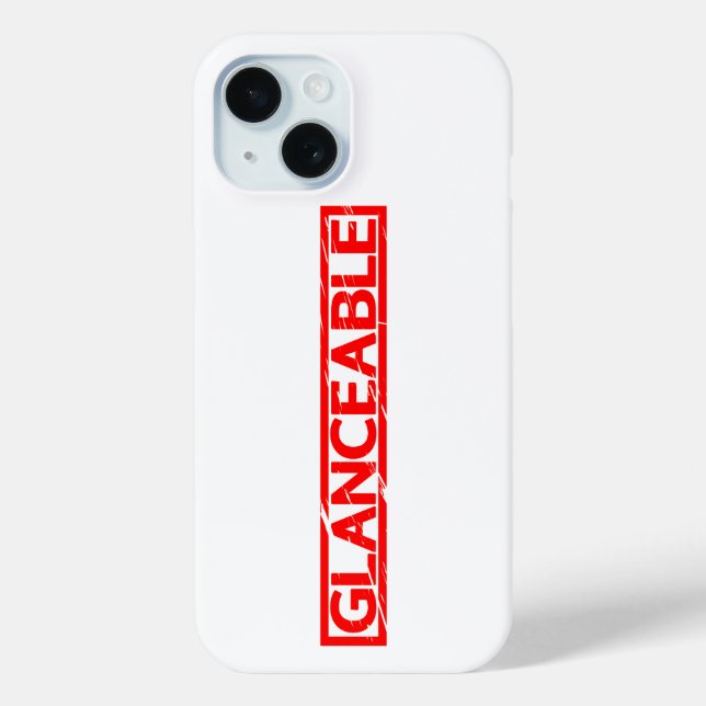 Glanceable Stamp Case-Mate iPhone Case (Back)