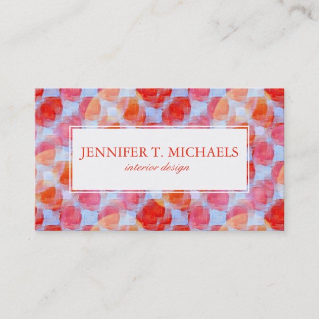 Glare from design texture background business card (Front)