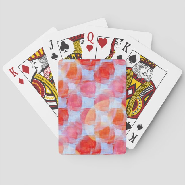 Glare from design texture background playing cards (Back)