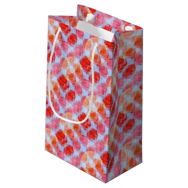 Glare from design texture background small gift bag (Back Angled)