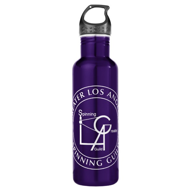 GLASG White Logo Water Bottle (Front)