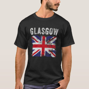 Glasgow British Flag Union Jack Scotland T-Shirt