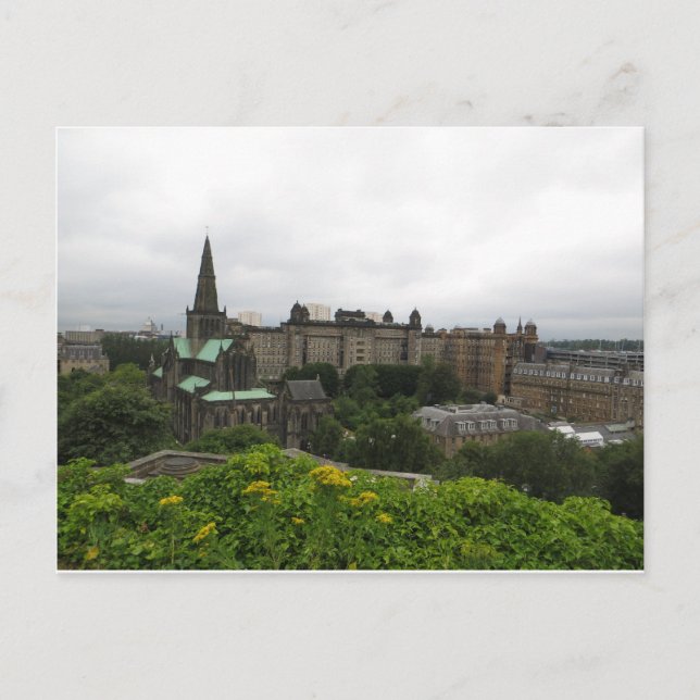 Glasgow Cathedral Skyline Postcard (Front)