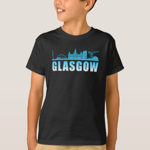 Glasgow City Cityscape Skyline Trip Funny Gift T-Shirt