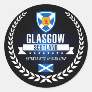 Glasgow Classic Round Sticker