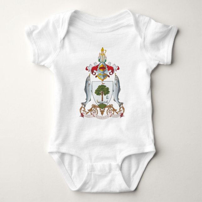 Glasgow Coat of Arms Baby Bodysuit (Front)
