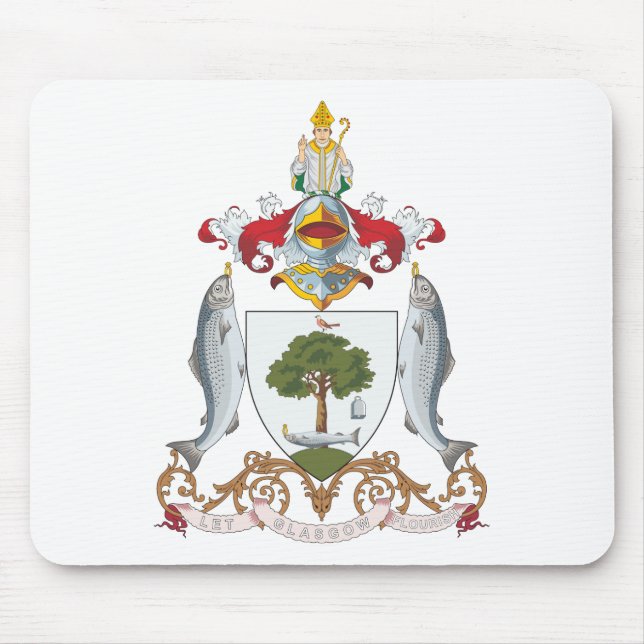 Glasgow Coat of Arms Mouse Pad (Front)