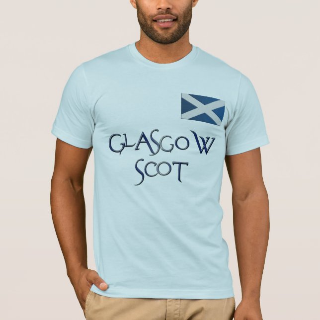 Glasgow FLAG OF SCOTLAND Patriotic T-Shirt (Front)