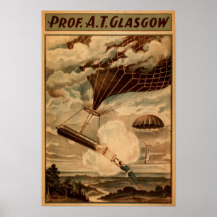 Glasgow Hot Air Balloon Circus Theatre Poster