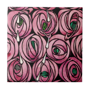 Glasgow Rose - Charles Rennie Mackintosh Tile