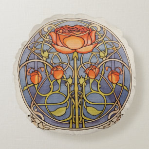 Glasgow Rose Round Cushion