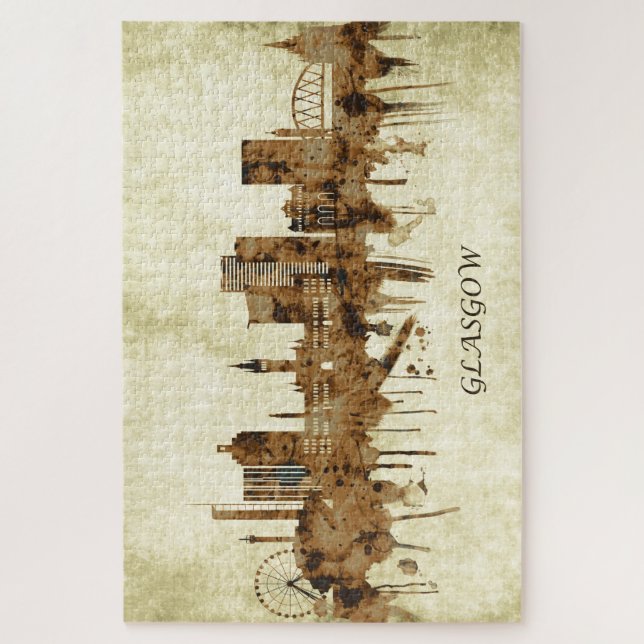 Glasgow Scotland Cityscape Jigsaw Puzzle (Vertical)