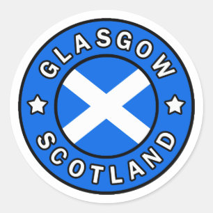 Glasgow Scotland Classic Round Sticker