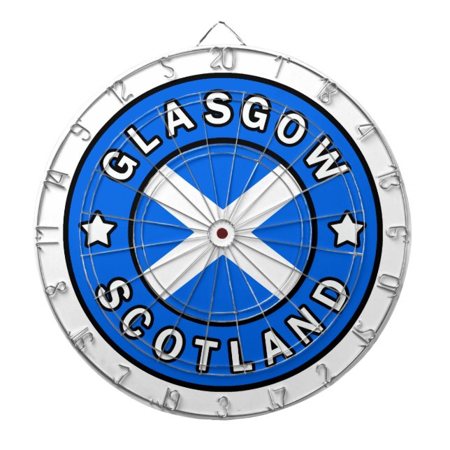 Glasgow Scotland Dartboard (Front)