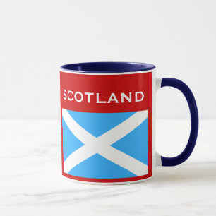 Glasgow* Scotland Flag & Crest Cup