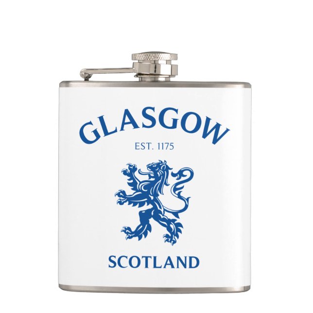 GLASGOW, SCOTLAND HIP FLASK (Front)