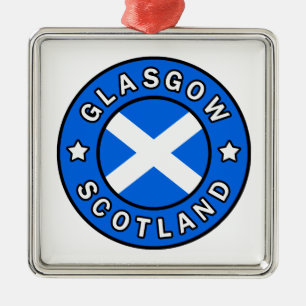 Glasgow Scotland Metal Tree Decoration