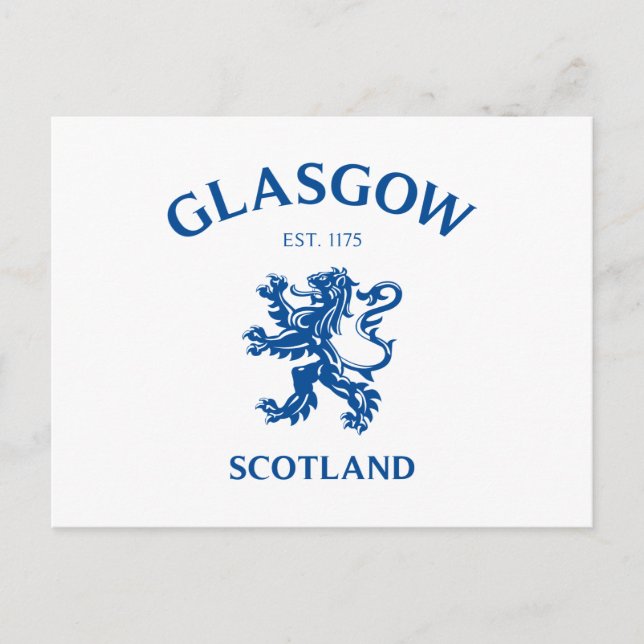 GLASGOW, SCOTLAND POSTCARD (Front)