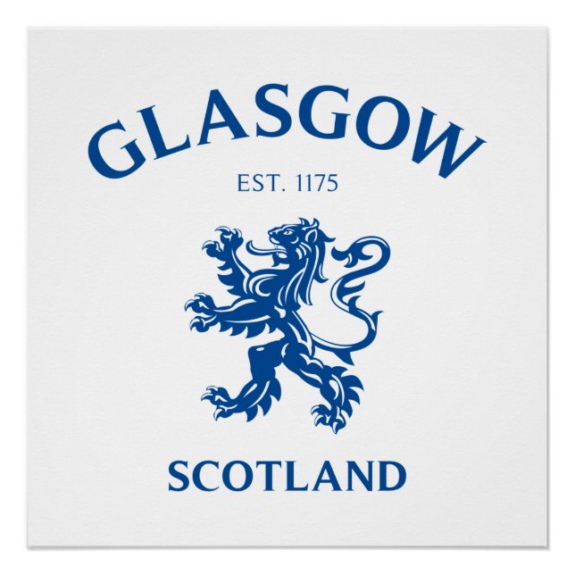 GLASGOW, SCOTLAND POSTER (Front)