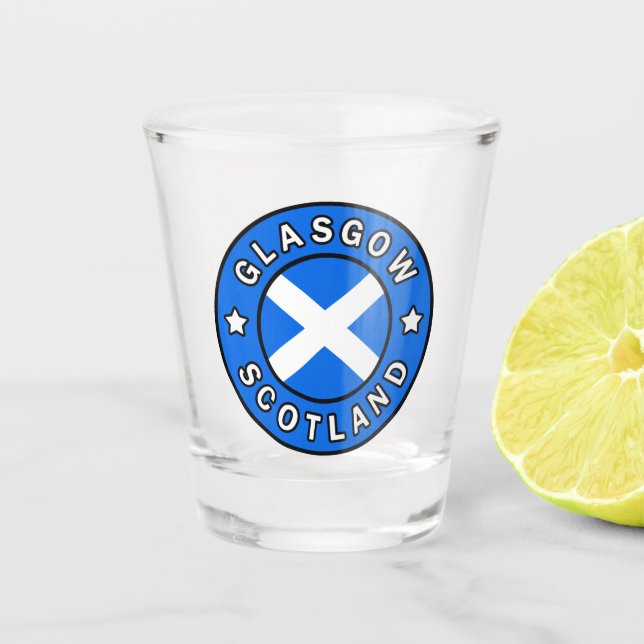 Glasgow Scotland Shot Glass (Front)