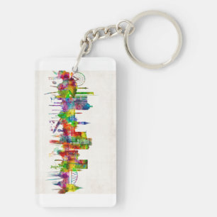 Glasgow Scotland Skyline Key Ring