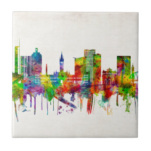Glasgow Scotland Skyline Tile