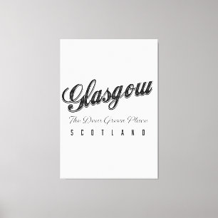 Glasgow Scotland "The Dear Green Place" Canvas Print