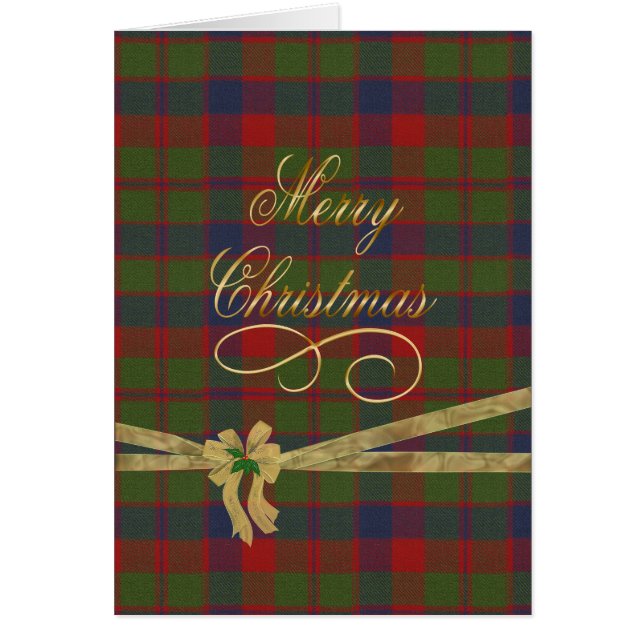 Glasgow Tartan Merry Christmas (Front)