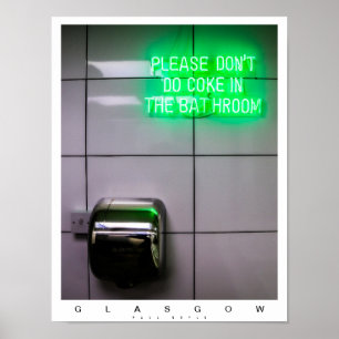 Glasgow toilet poster