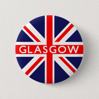 Glasgow UK Flag 6 Cm Round Badge