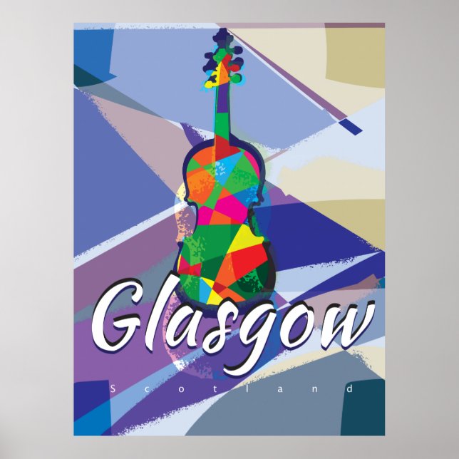 Glasgow Vintage Travel poster (Front)