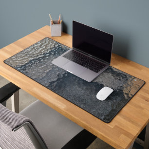 Glass Abstract Design Desk Mat